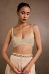 Shop_Tarun Tahiliani_Gold Jewel Belt _Online_at_Aza_Fashions