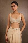 Buy_Tarun Tahiliani_Ivory-gold Jewel Belt _at_Aza_Fashions