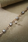 Shop_Tarun Tahiliani_Ivory-gold Jewel Belt _at_Aza_Fashions