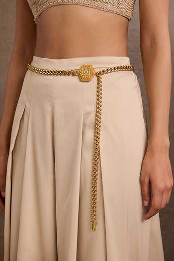 Buy_Tarun Tahiliani_Gold Chain Belt _Online_at_Aza_Fashions
