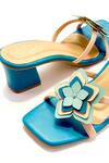 Buy_Soleart_Blue Fabric Flowers Designer Floral Heels _Online_at_Aza_Fashions