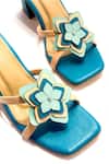 Shop_Soleart_Blue Fabric Flowers Designer Floral Heels _Online_at_Aza_Fashions