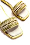 Buy_Soleart_White Designer Pearl Lustre Flats _Online_at_Aza_Fashions