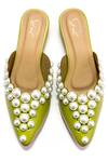 Shop_Soleart_Green Pearls Charlotte Embellished Heels _at_Aza_Fashions