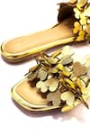 Soleart_Gold Heart Applique Flats _Online_at_Aza_Fashions