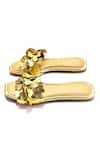 Buy_Soleart_Gold Heart Applique Flats _Online_at_Aza_Fashions
