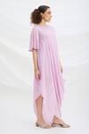 Shop_Mirroir_Lilac Draped Midi Dress _Online_at_Aza_Fashions