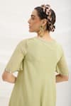 Shop_Mirroir_Pista Green Draped Dress 
