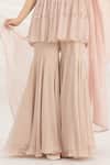 Mirroir_Light Pink Embroidered Kurta Sharara Set _at_Aza_Fashions