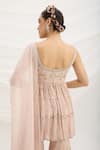 Buy_Mirroir_Light Pink Embroidered Kurta Sharara Set 