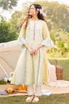Buy_Saundh_Multi Color Floral Anarkali Set _at_Aza_Fashions