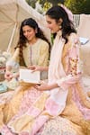 Saundh_Multi Color Floral Anarkali Set _at_Aza_Fashions