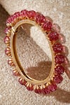 Buy_Tarun Tahiliani_Pink Stones Ruby Silver Bangle 