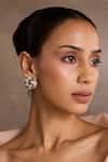 Buy_Tarun Tahiliani_Gold Plated Pearls Embellished Silver Studs _at_Aza_Fashions