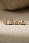 Shop_Tarun Tahiliani_Gold Plated Stones Open Zircon Silver Ring _at_Aza_Fashions