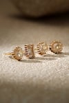 Buy_Tarun Tahiliani_Gold Plated Stones Open Zircon Silver Ring _Online_at_Aza_Fashions