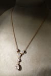 Shop_Tarun Tahiliani_Gold Plated Zircon Silver Pendant Necklace _at_Aza_Fashions