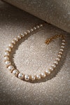 Shop_Tarun Tahiliani_Silver Plated Swarovski Pearl Choker Necklace _at_Aza_Fashions