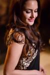 Buy_Shreeka_Black Georgette Silk Hand Embroidered Zari V Neck Blouse And Pre-draped Saree Set _Online
