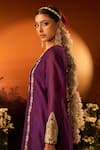 Buy_Neha Khullar x AZA_Purple Embroidered Kurta Set 