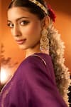 Shop_Neha Khullar x AZA_Purple Embroidered Kurta Set 