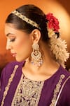 Neha Khullar x AZA_Purple Embroidered Kurta Set _Online