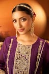 Buy_Neha Khullar x AZA_Purple Embroidered Kurta Set _Online