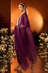 Neha Khullar x AZA_Purple Embroidered Kurta Set 