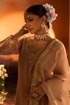 Shop_Neha Khullar x AZA_Pink Chanderi Embroidered Kurta Set _Online