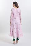 Shop_Samyukta Singhania_Pink Georgette Embroidery, Zari Hand Paint Kurta Set _at_Aza_Fashions