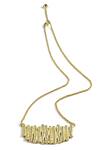 Buy_Arvino_Gold Plated Net Pendant Necklace _at_Aza_Fashions