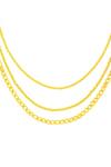 Arvino_Gold Plated Tapestry Links Necklace _Online_at_Aza_Fashions
