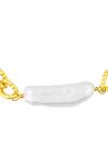 Arvino_Gold Plated Pearls Concord Bracelet _Online_at_Aza_Fashions
