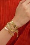 Buy_Arvino_Gold Plated Pearls Concord Bracelet _Online_at_Aza_Fashions