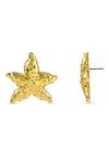 Arvino_Gold Plated Seaside Starfish Stud Earrings _Online_at_Aza_Fashions