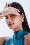 Buy_Arvino_Gold Plated Seaside Starfish Stud Earrings _at_Aza_Fashions