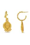 Arvino Gold Plated Morsel Shell Danglers Online at Aza Fashions Arvino_Gold Plated Morsel Shell Danglers _Online_at_Aza_Fashions