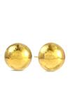 Shop_Arvino_Gold Plated Nomad Globe Studs _at_Aza_Fashions