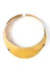 Shop_Arvino_Gold Plated Dune Collar Necklace _at_Aza_Fashions