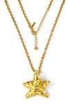 Buy_Arvino_Gold Plated Seaside Starfish Pendant Necklace _Online_at_Aza_Fashions