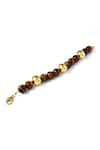 Arvino_Gold Plated Tiger's Eye Balance Bracelet _Online_at_Aza_Fashions