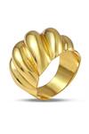 Buy_Arvino_Gold Plated Tangerine Swirl Ring _at_Aza_Fashions