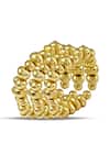 Shop_Arvino_Gold Plated Kodi Ripple Band Ring _at_Aza_Fashions