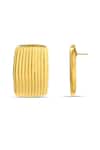 Arvino_Gold Plated Jetsetter Stud Earrings _Online_at_Aza_Fashions