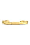 Arvino_Gold Plated Sun-kissed Open Bangle _Online_at_Aza_Fashions