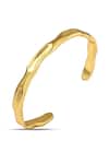Buy_Arvino_Gold Plated Sun-kissed Open Bangle _at_Aza_Fashions