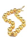 Arvino_Gold Plated Globetrotter Necklace _Online_at_Aza_Fashions