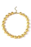 Shop_Arvino_Gold Plated Globetrotter Necklace _at_Aza_Fashions