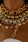 Buy_Arvino_Gold Plated Globetrotter Necklace _Online_at_Aza_Fashions