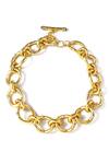 Shop_Arvino_Gold Plated Soleil Heirloom Choker Necklace _at_Aza_Fashions